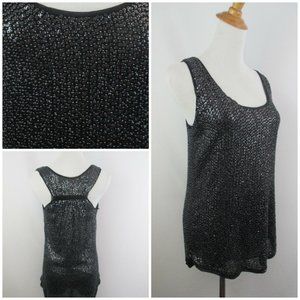 DVF DIANE VON FURSTENBERG Sequined Cami Tank Top